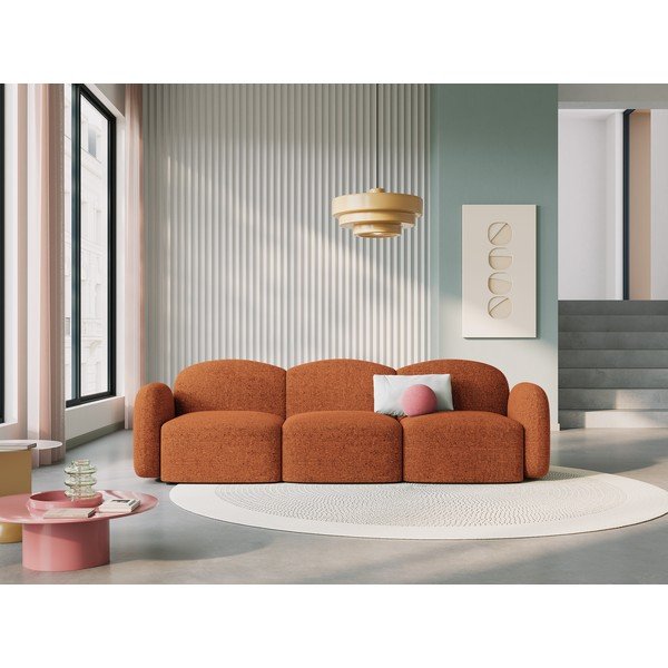 Oranžová pohovka 272 cm Blair – Micadoni Home-image-1