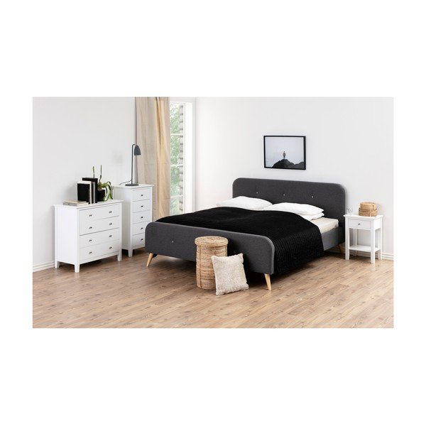 Bílá komoda se 4 šuplíky Actona Linnea-image-1