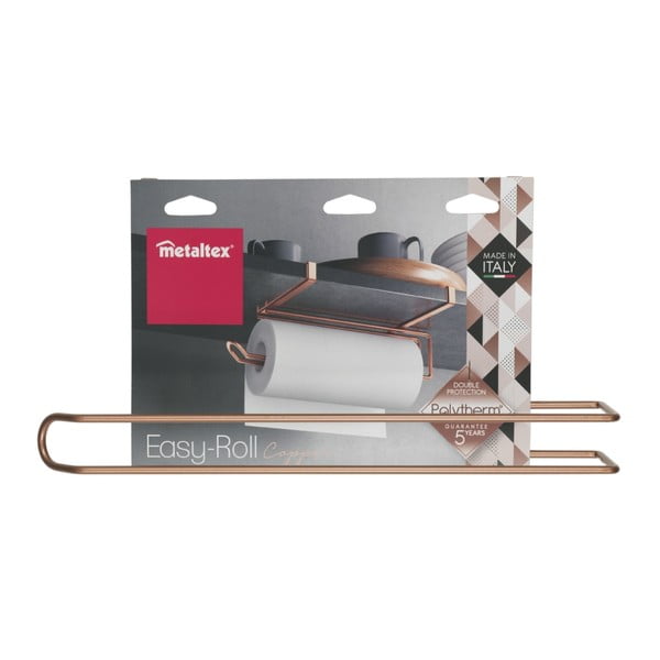 Závěsný držák na papírové utěrky v měděné barvě Metaltex-image-3
