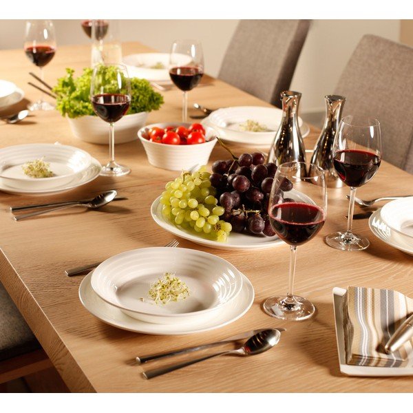 Vzorovaná sada talířů a mís, 15dílná-image-1