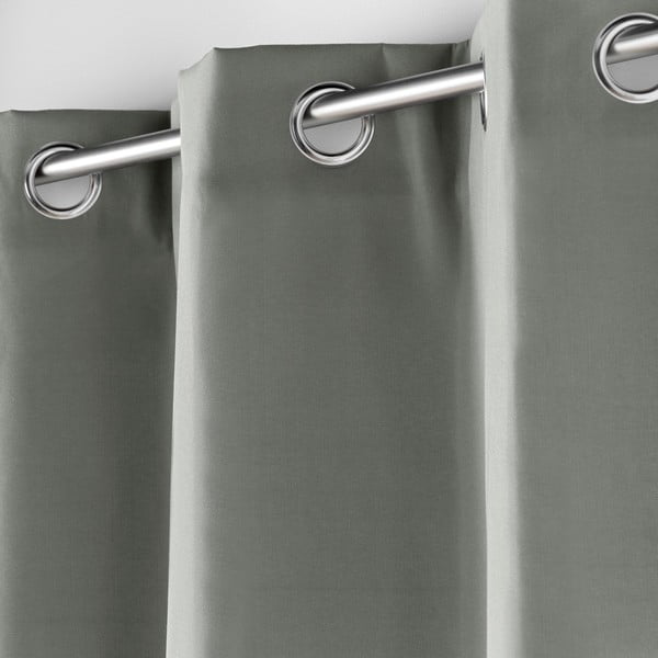 Šedý termo závěs z mikrovlákna 135x180 cm Micropolar – douceur d'intérieur-image-1
