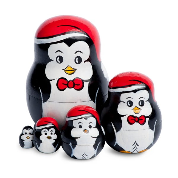 Sada 5 dekorací Penguin