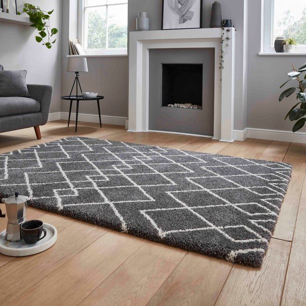 Šedý koberec 120x170 cm Royal Nomadic – Think Rugs-image-2
