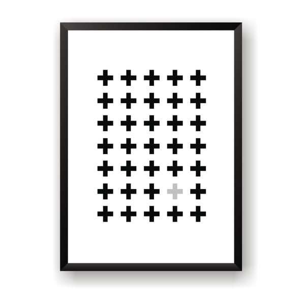 Plakát Nord & Co Grey Plus, 40 x 50 cm