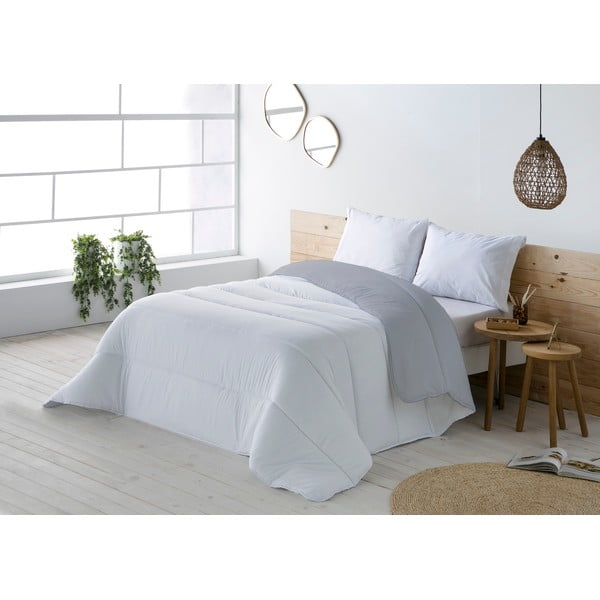 Šedo-bílý přehoz na dvoulůžko Boheme Hedy, 270 x 180 cm-image-1