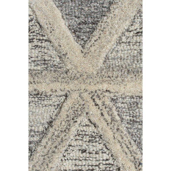Šedý vlněný koberec Flair Rugs River, 120 x 170 cm-image-2