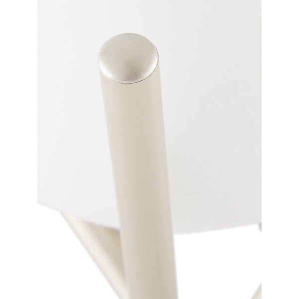 Bílá stolní lampa se skleněným stínidlem Westwing Collection Erik, výška 33 cm-image-1