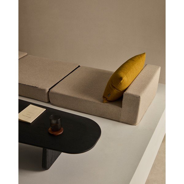 Rozkládací křeslo šedobéžové Arty – Kave Home-image-1