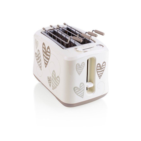 Toaster s motivy srdíček z nerezové oceli Brandani-image-1