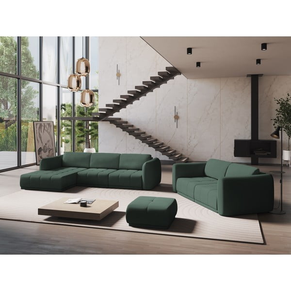 Zelená rohová pohovka (levý roh) Hoku – Makamii-image-1