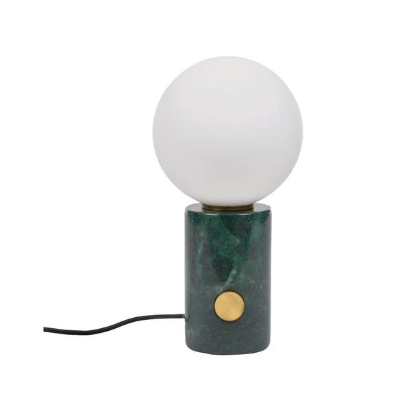 Zelená stolní lampa se skleněným stínidlem (výška 29 cm) Lonela – Kave Home