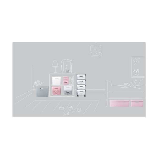 Bílo-šedý plastový pojízdný regál 29,5x65,5 cm Infinity – Curver-image-3