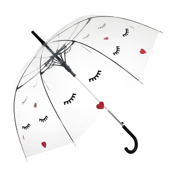 Deštník Blooms of London Face Straight Transparent
