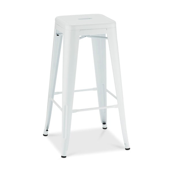 Bílé kovové barové židle v sadě 2 ks 76 cm Korona – Furnhouse