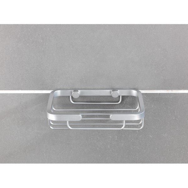 Nástěnná mýdlenka ve stříbrné barvě Wenko Gomo-image-1