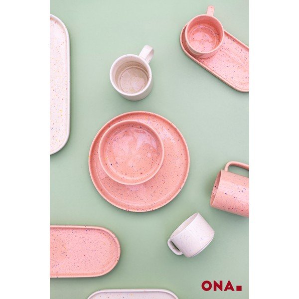 Béžový porcelánový talíř ø 25 cm Fika – ONA-image-3
