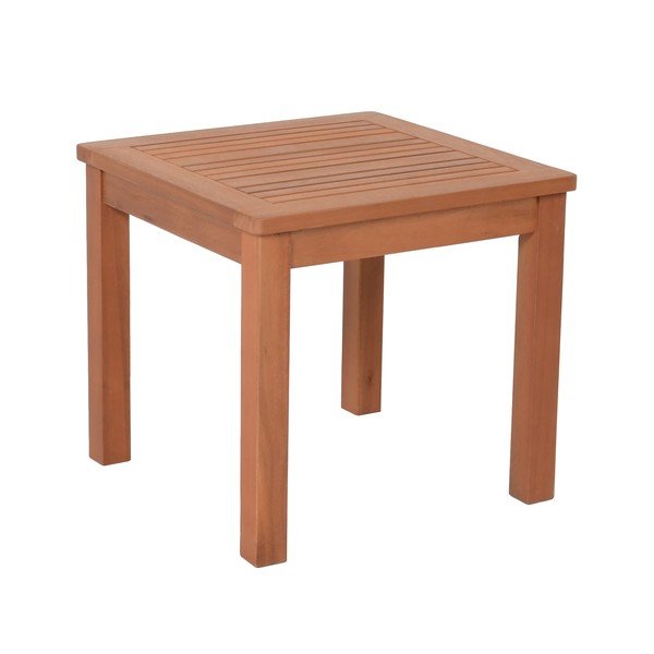 Zahradní odkládací stolek z eukalyptového dřeva 44x44 cm Tucson – Garden Pleasure-image-2