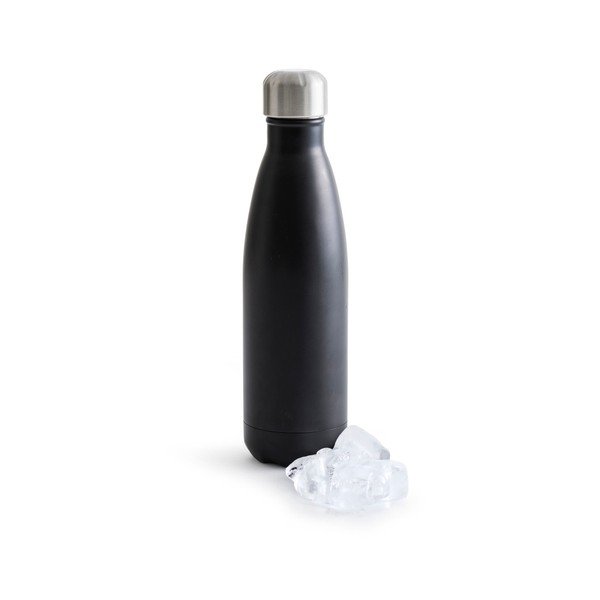 Černá termolahev z nerezové oceli Sagaform Hot&Cold, 500 ml-image-1