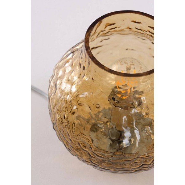 Jantarová skleněná stolní lampa (výška 15 cm) Breen – Jotex-image-3