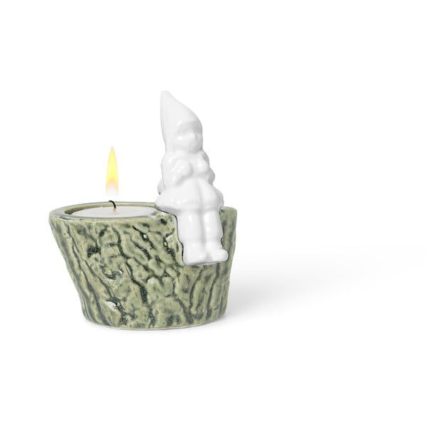 Vánoční svícen z porcelánu a kameniny Kähler Design Christmas Tales, délka 8,5 cm-image-4