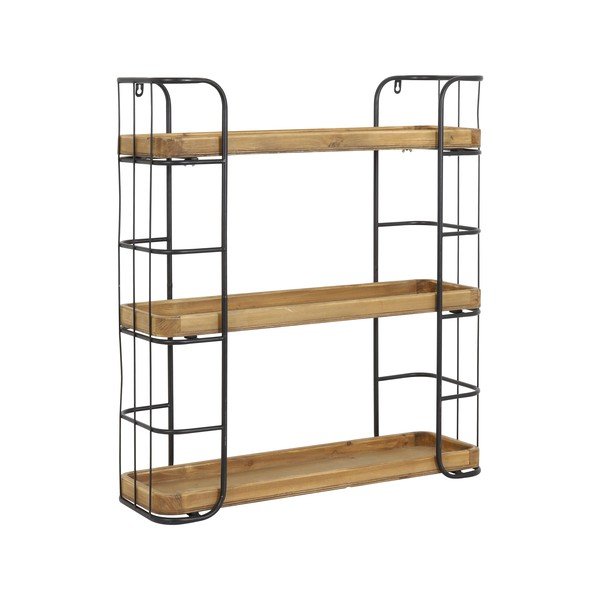 Patrová police z jedlového dřeva v přírodní barvě Zyra – Light & Living-image-1