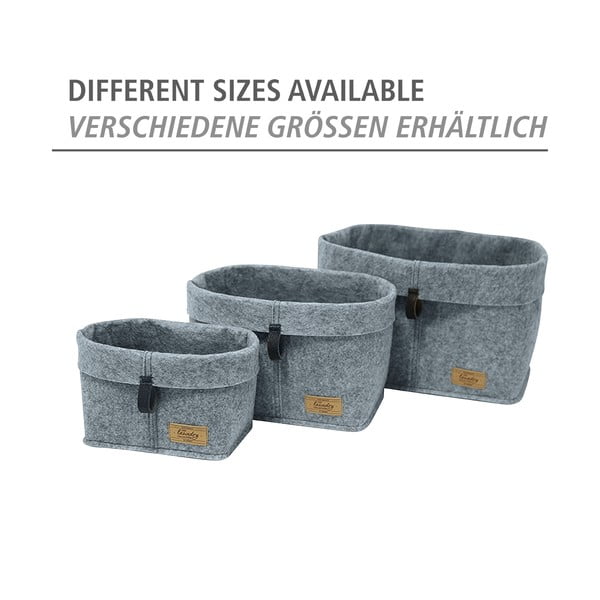 Šedý textilní organizér Wenko Felt, 18 x 12 cm-image-3