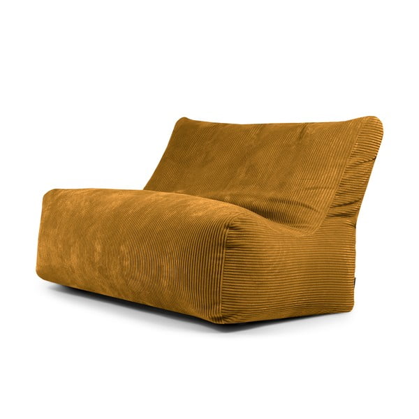 Manšestrový sedací vak v hořčicové barvě Sofa Seat Lounge – SLOWDOWN