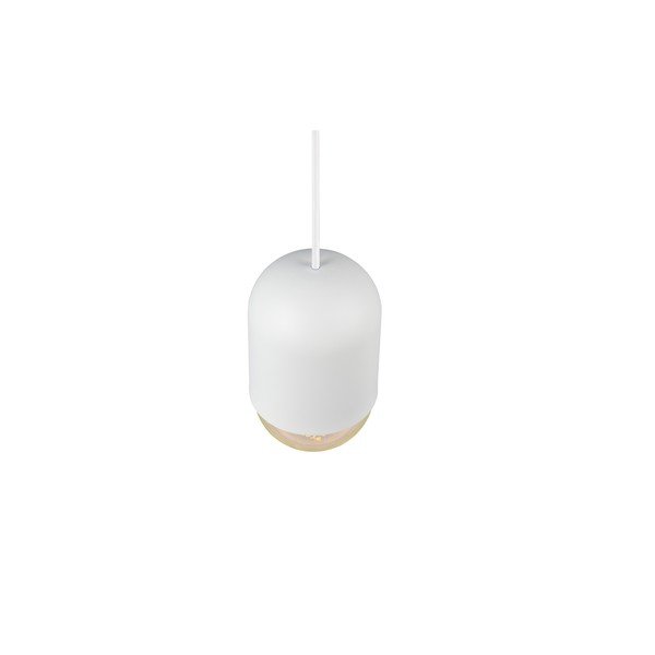 Bílé kovové závěsné svítidlo ø 11 cm Nara – Reality-image-2