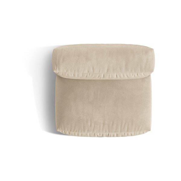 Béžový sametový modul pohovky (středový díl) Martina – Micadoni -image-4