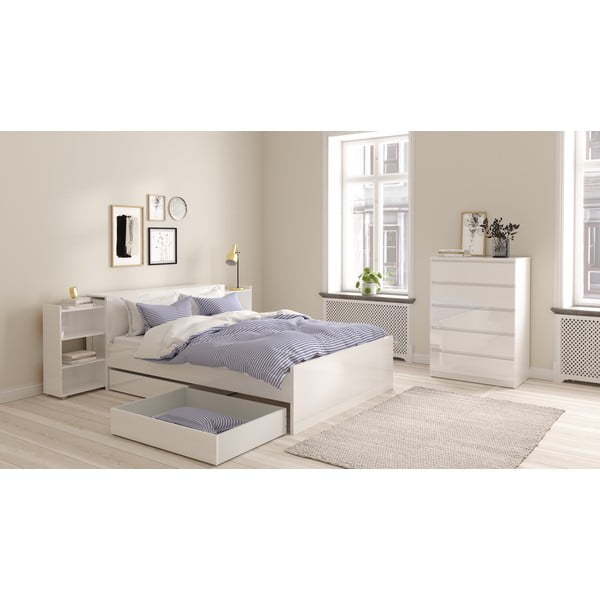 Bílé čelo postele 145x80 cm Naia – Tvilum-image-1