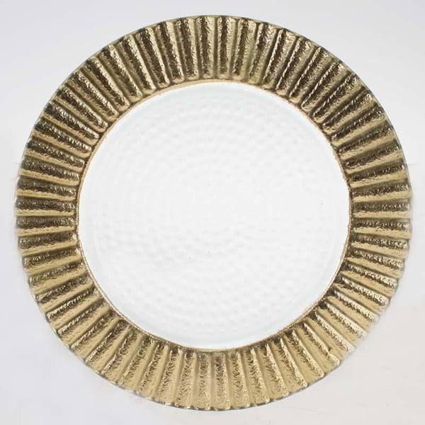 Set skleněných talířů Clear Gold, 20,5 cm, 2 ks
