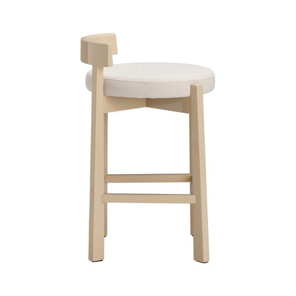 Béžová čalouněná barová židle (výška sedáku 66 cm) Hugg – Ellos Home-image-3