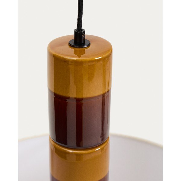 Závěsné svítidlo s textilním stínidlem Mavran – Kave Home-image-3