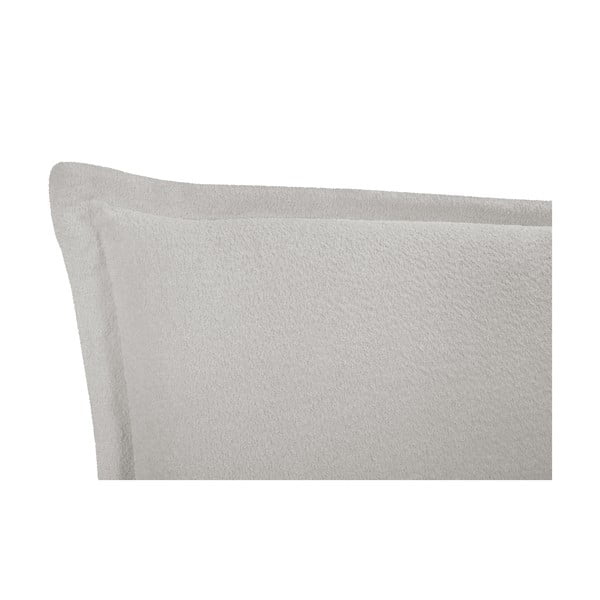 Světle šedá čalouněná dvoulůžková postel s úložným prostorem a roštem 140x200 cm Armie – Milo Casa-image-4