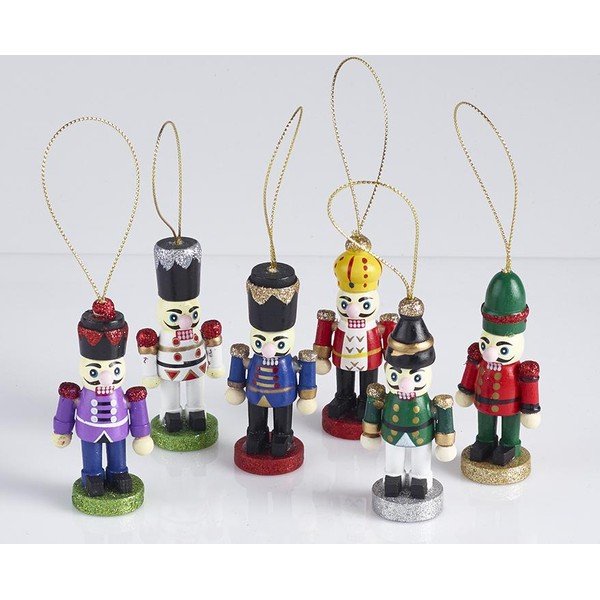 Sada 6 vánočních crackerů Robin Reed Red Nutcracker-image-1