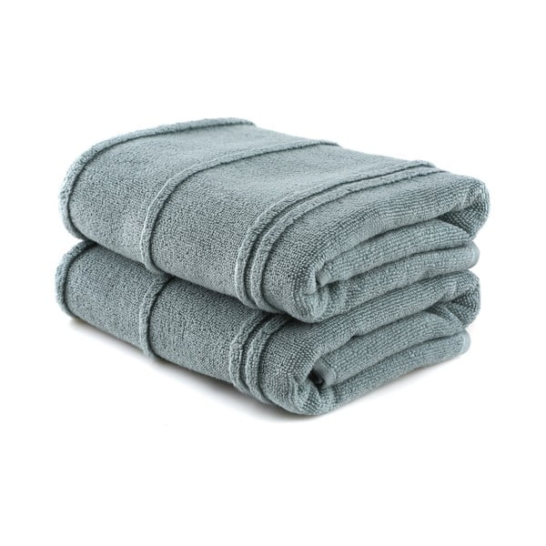 Zelené froté ručníky v sadě 2 ks 50x90 cm Arden – Foutastic