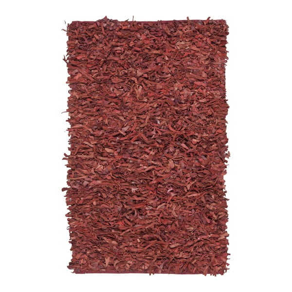 Kožený koberec Safavieh Avant Red, 152 x 91 cm