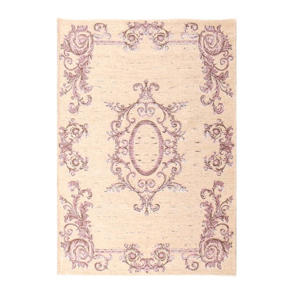 Oboustranný béžovo-růžový koberec Vitaus Krenno, 125 x 180 cm
