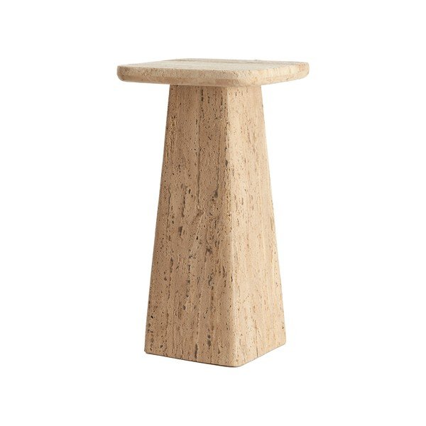 Odkládací stolek s deskou z kamene 30x30 cm Kepami – Light & Living-image-2