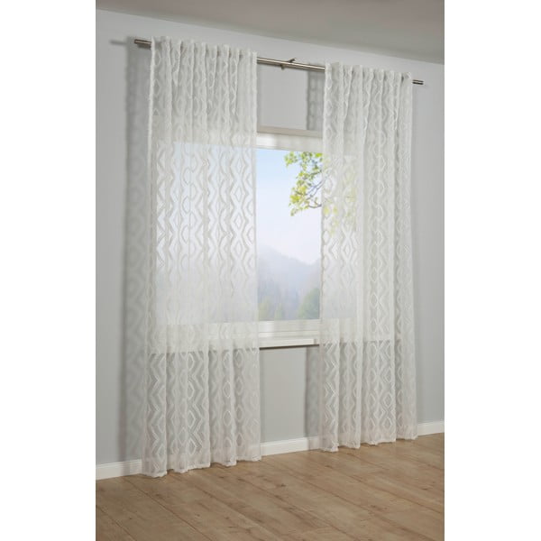 Bílá záclona 140x245 cm Diamant Scherli – Sehlbach-image-1