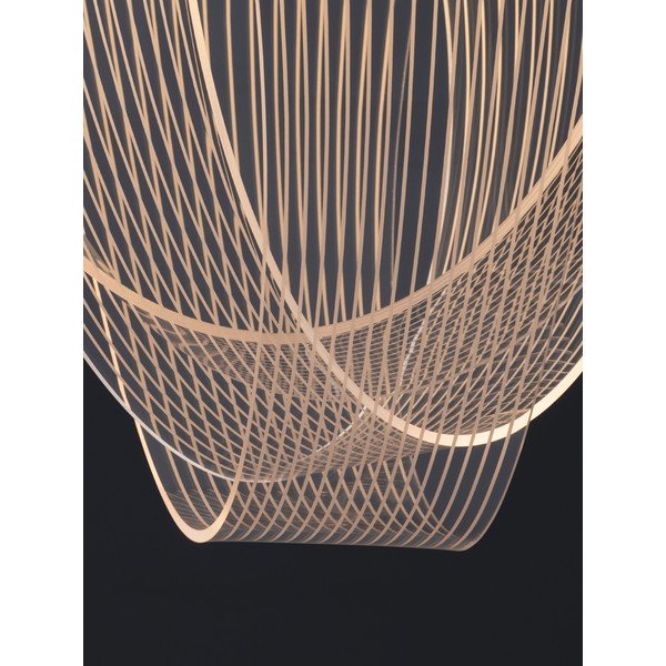 Hliníkové LED stmívatelné závěsné svítidlo ve zlaté barvě se stínidlem z akrylového skla ø 52 cm Valentin – Nova Luce-image-3