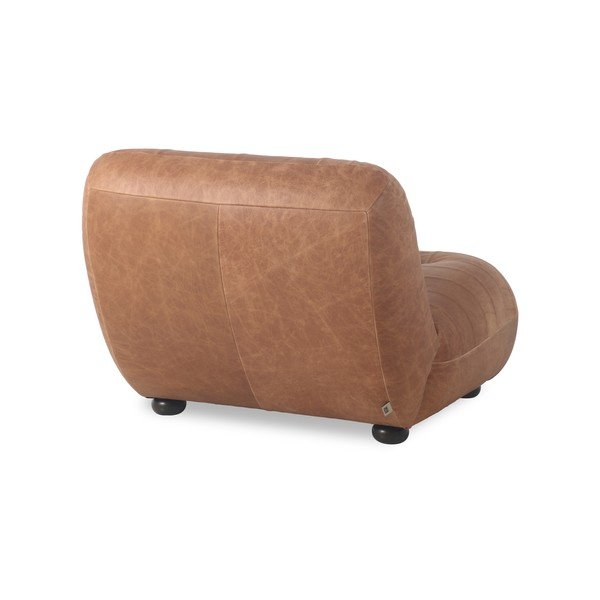 Koňakově hnědé kožené křeslo Wyatt – Dutchbone-image-4