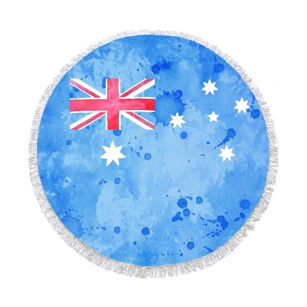 Kulatá plážová osuška Homemania Australia Flag, Ø 150 cm