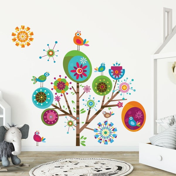 Sada dětských samolepek na zeď Ambiance Multicolor Tree
