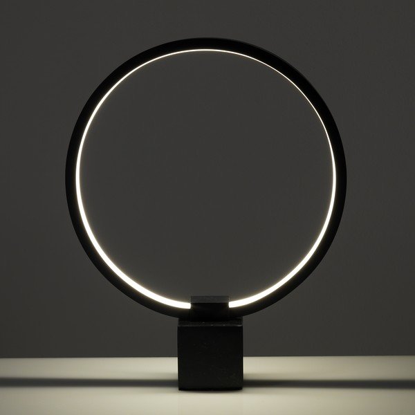 Černá stolní lampa Tomasucci Ring, výška 37 cm-image-1