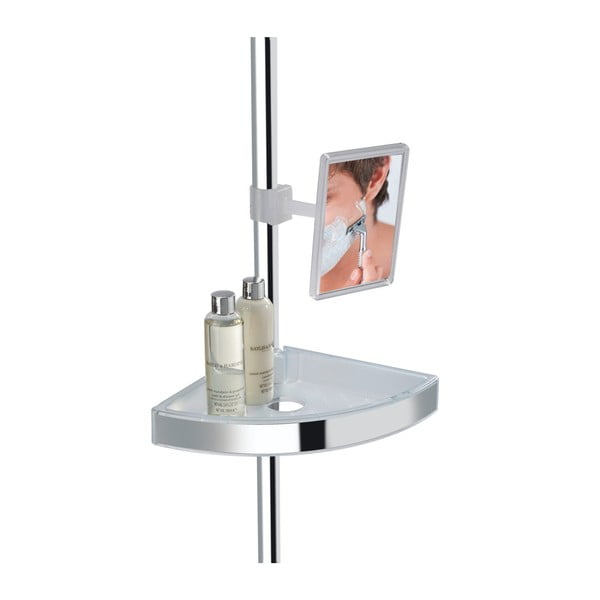 Světlá teleskopická nástěnná polička do koupelny Wenko Premium-image-4