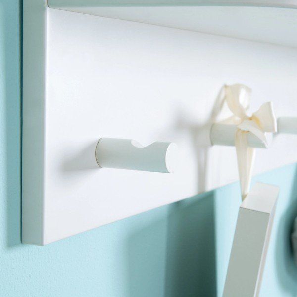 Bílý nástěnný dětský věšák Dreamworld 3 – Roba-image-3