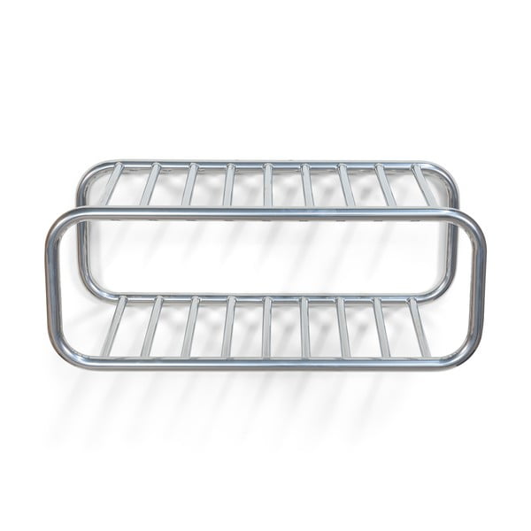 Kovový závěsný botník ve stříbrné barvě 72x28x35 cm Retro – Spinder Design-image-2