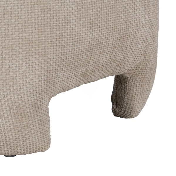 Béžový žinylkový taburet – Ixia-image-3
