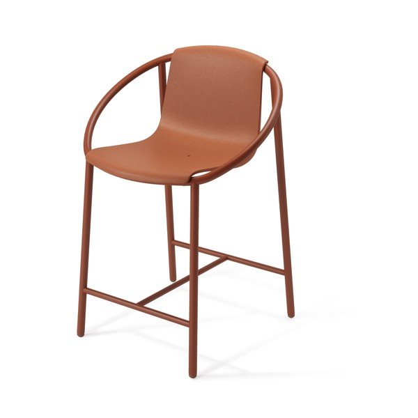Plastová barová židle v cihlové barvě 90 cm Ringo – Umbra-image-2